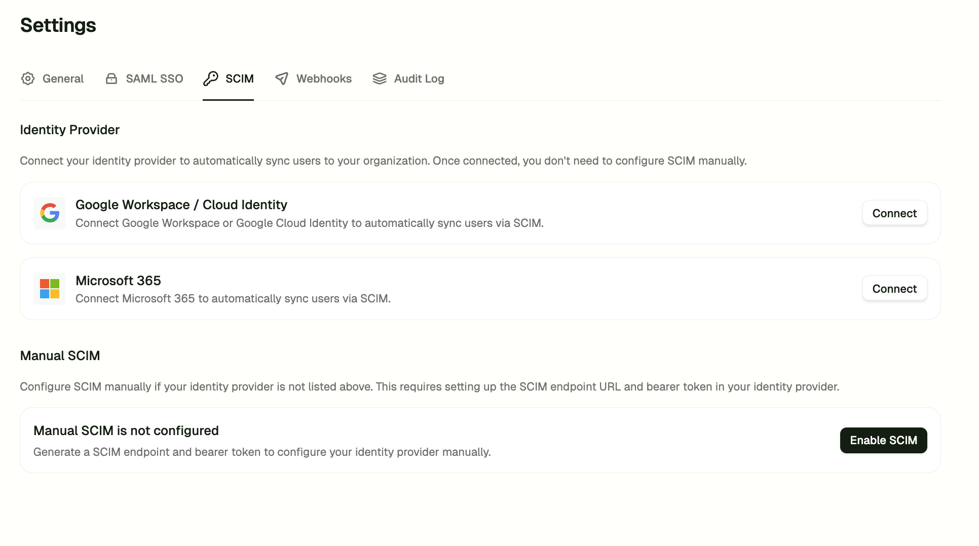 Cloud identity and security configuration workspace